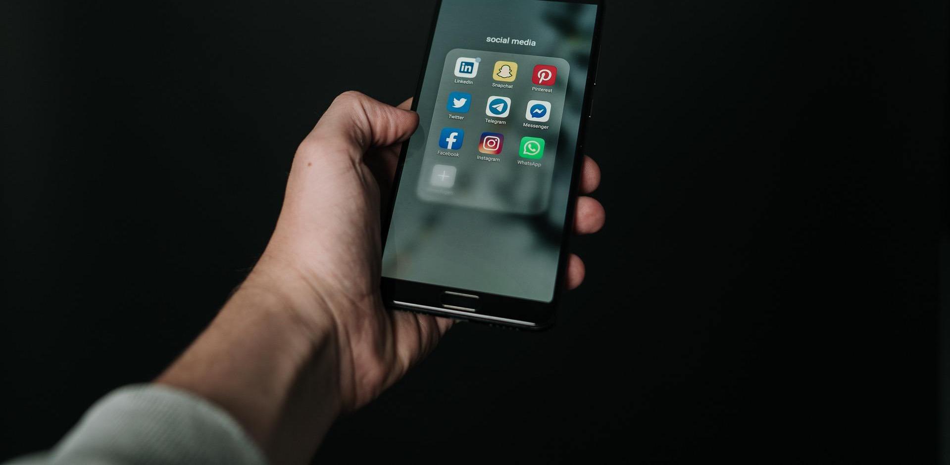 stock photo of social media apps